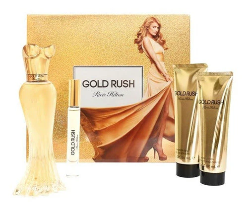 Estuche Paris Hilton Gold Rush - 100 ml - EDP - Mujer El Sol Perfumado